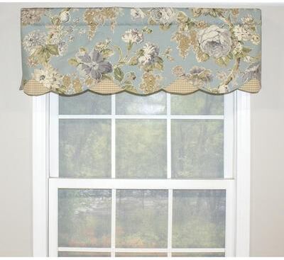 "RLF Home Floral Bouquet Petticoat 50"" Window Valance"
