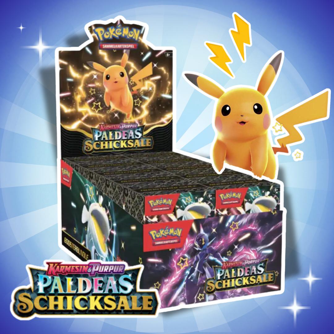 Pokémon Paldeas Schicksale Booster Bundle Display Deutsch - 10 Bundles, 60 Booster