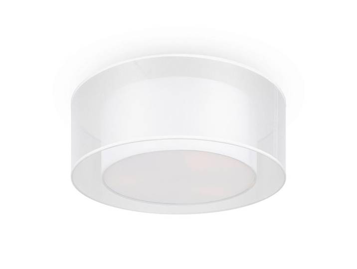 Maytoni Deckenleuchte Modern, Weiß, Transparent, Metall, Kunststoff, rund, 18 cm, CE, gleichmäßige Lichtverteilung, Lampen & Leuchten, Innenbeleuchtung, Deckenleuchten, Deckenleuchten