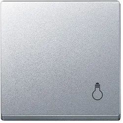 Merten Wippe mit Kennzeichnung Licht,System M (aluminium matt)