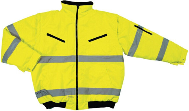 Blouson aviateur de signalisation taille L jaune 100 % PES PREVENT ; Asatex (174GA/L)