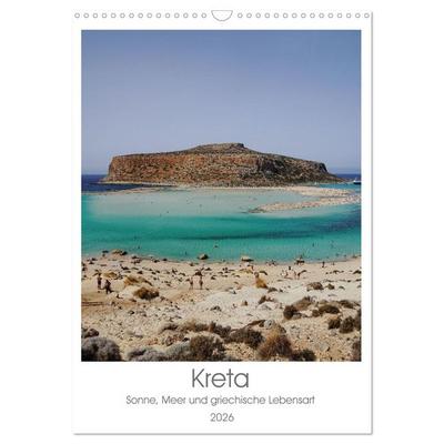 Kreta - Sonne, Meer und griechische Lebensart (Wandkalender 2026 DIN A3 hoch), CALVENDO Monatskalender