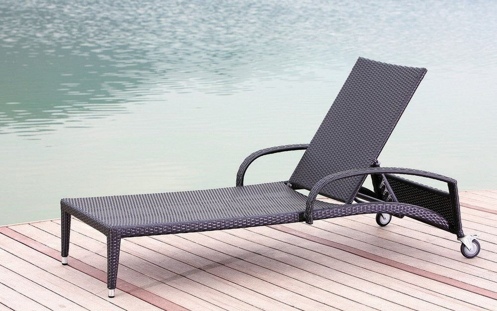 Arredo Giardino Lettino prendisole Polirattan 195x79x48 Acapulco