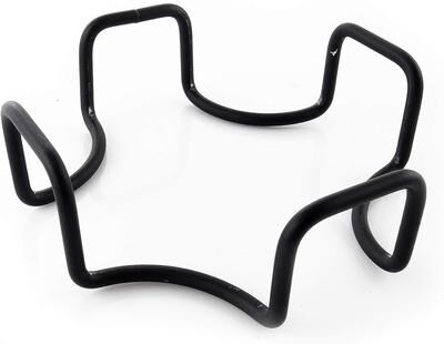 CounterArt Black Wrought Iron Coaster Holder for Square or Round Coaster Sets