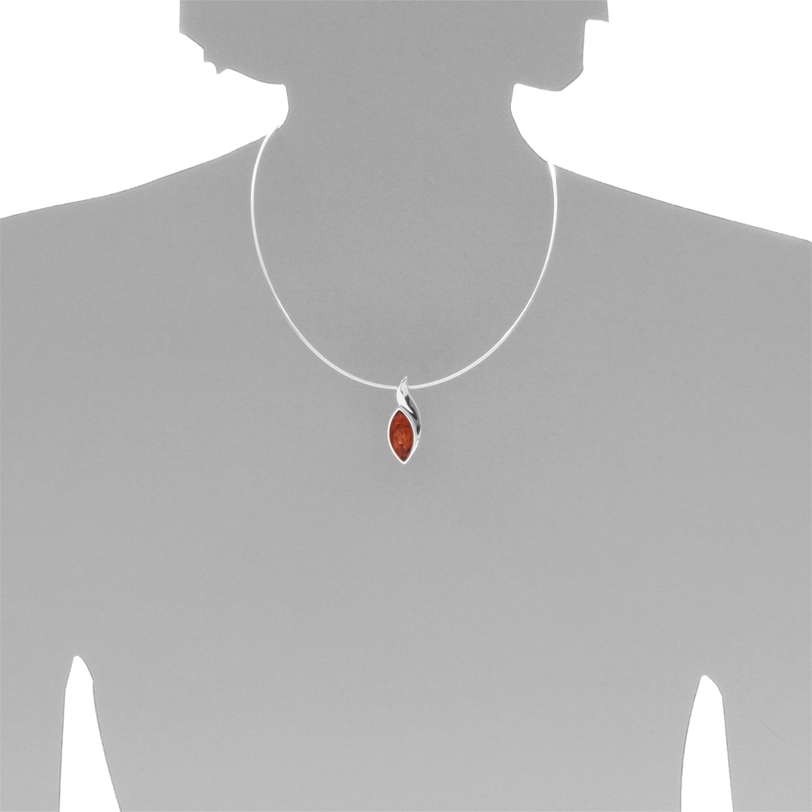 Kettenanhänger OSTSEE-SCHMUCK "Ostsee-Schmuck Anhänger Gleiter-Ranva Anhänger Gleiter-Ranva", weiß (weiß, neutral), Schmuckanhänger, Damen, 38x14mm, Silber 925 (Sterlingsilber), 6,7 g, Kettenanhänger
