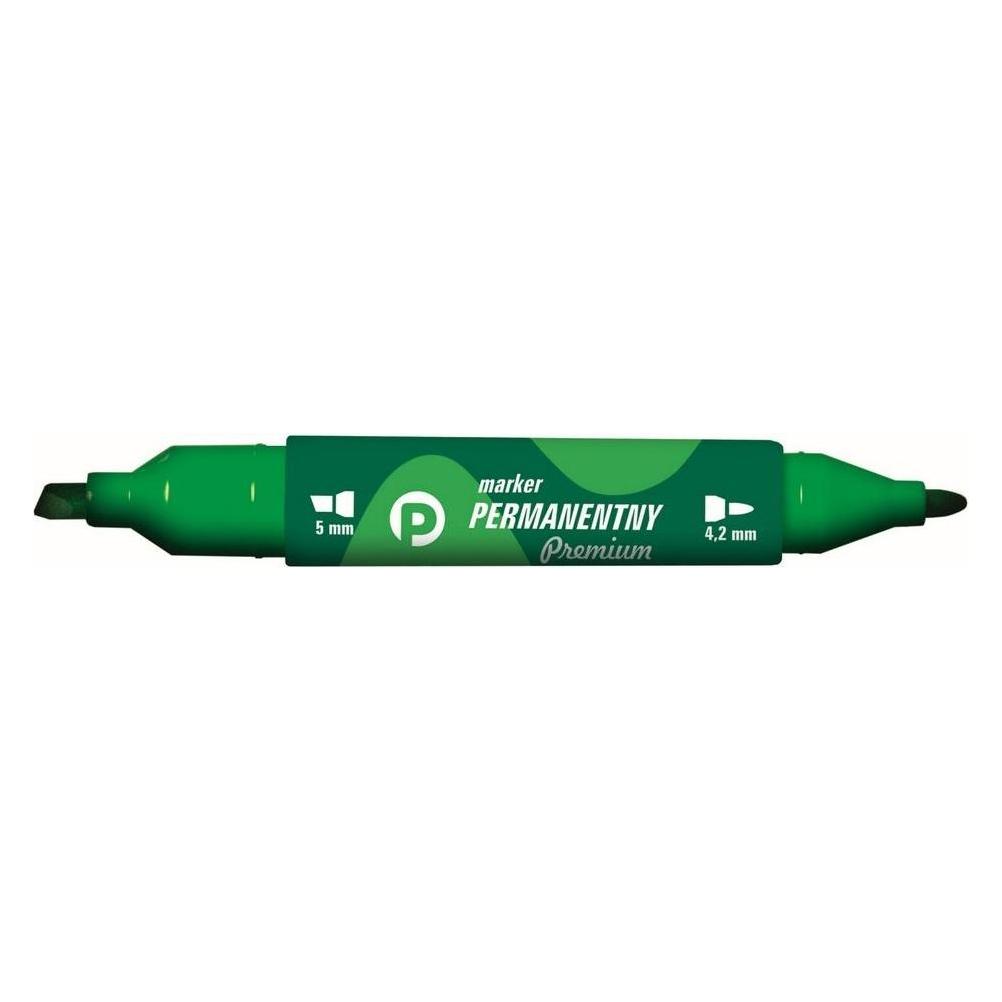 Tetis Permanentmarker grün mit 2 abgeschrägten Spitzen (12x) (WIKR-010569)