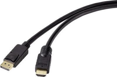Renkforce DisplayPort naar HDMI adapterkabel, 15 meter, zwart, RF-4581872
