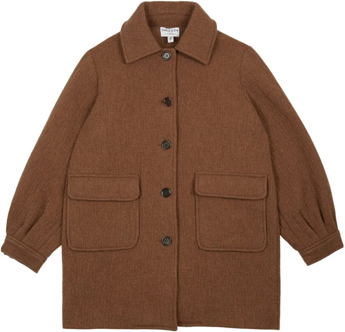 Emile et Ida Manteau Elvin Laine Marron S