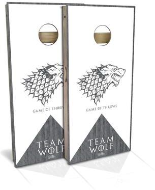 Skip's Garage Team Wolf Outdoor Cornhole Board Set