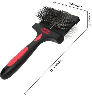 Happy Pet Pantry Pet Grooming Brush & Deshedding Comb For Dogs And Cats black