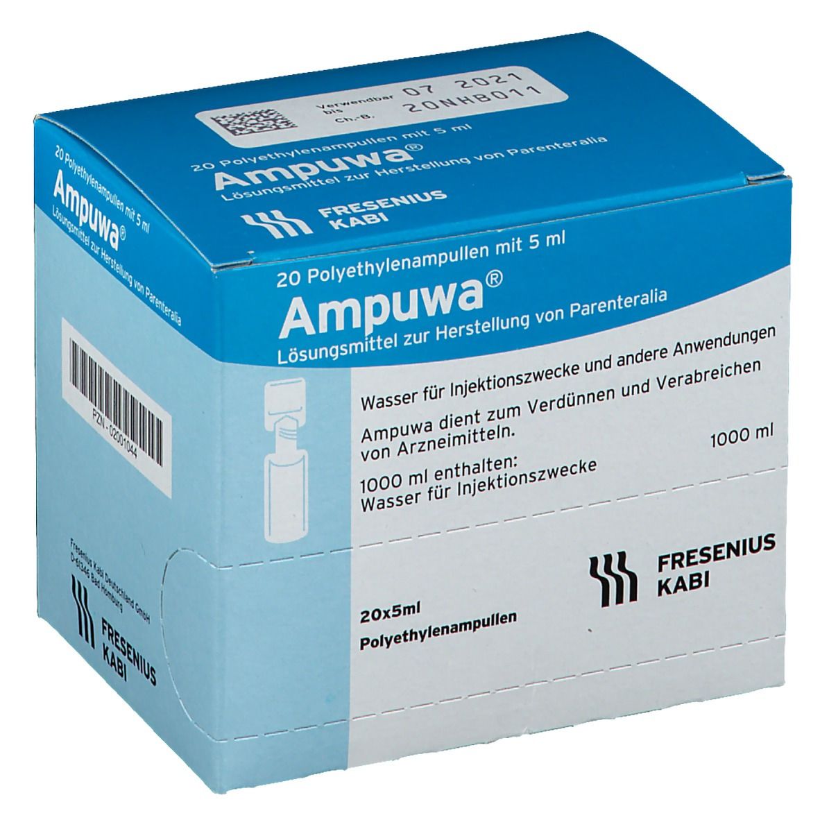 Ampuwa Plastikampullen Injektions-/Infusionslsg. 20x5 ml Injektions-/Infusionslösung
