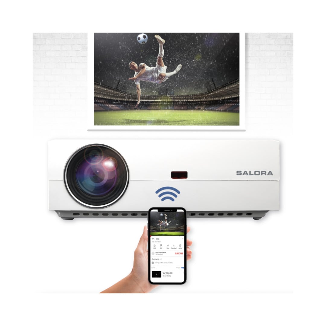 Salora BEAMER6042 LED-beamer Full HD 1080p 134 inch Wit