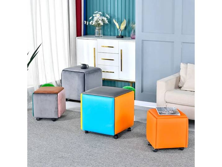 Combinaison de tabourets cube Rubik pour célébrités d'internet, multifonctionnel, maison, salon, rangement, loisirs, petit appartement