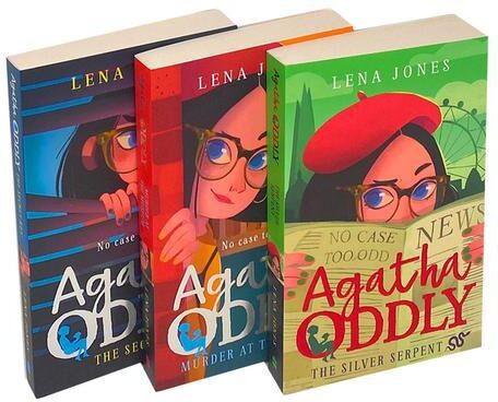 HARPERCOLLINS Agatha Oddly Series 3 Books Collection Set by Lena Jones (The Secret Key, Murder at the Museum, The Silver Serpent)