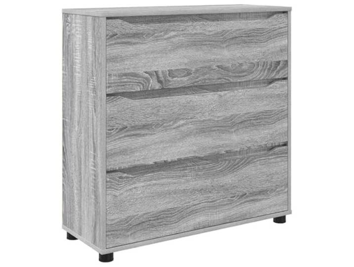 Favemtsl Aufbewahrungsschrank Graues Sonoma Kommode 80x31x81 cm Vielseitiges Sideboard aus Holzwerkstoff für Schlafzimmer und Wohnzimmer mit 3 Staufächern im grauen Sonoma Design.