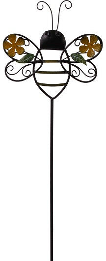 TrendLine Gartenstecker Metall Biene 114 cm mehrfarbig