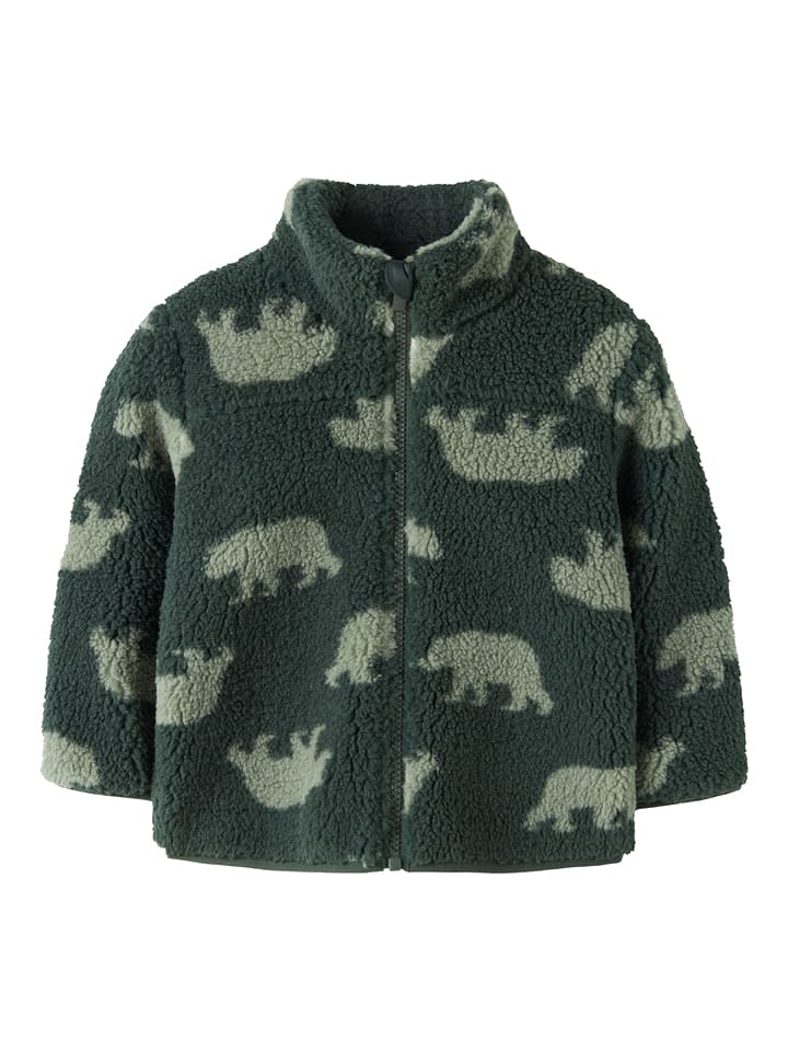 name it Fleecejacke "Monico" in Grün - 128