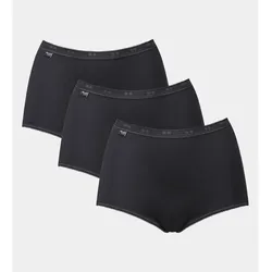 sloggi Basic+ Maxi C3P - Damen - Gr. 46 - schwarz