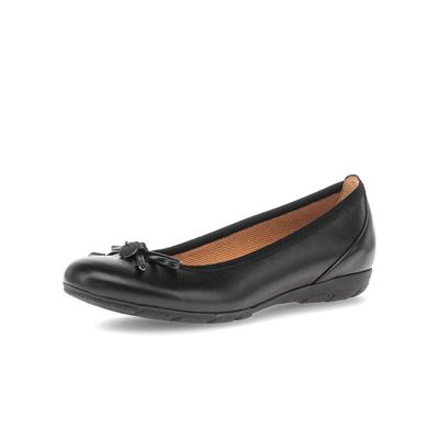Ballerina GABOR "Sportliche Ballerina", Damen, Gr. 39, schwarz, Schuhe Ballerina