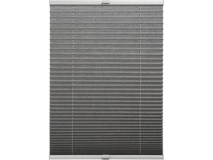 Plissee Milla , grau, B:80cm H:220cm, Obermaterial: 100% Polyester, SCHÖNER WOHNEN-KOLLEKTION, Plissees, Plissee, verschraubt, silberne oder weisse Rollo-Technik