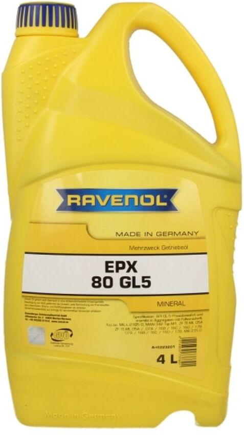Getriebeöl RAVENOL 1223201 EPX SAE 80 GL-5 4L