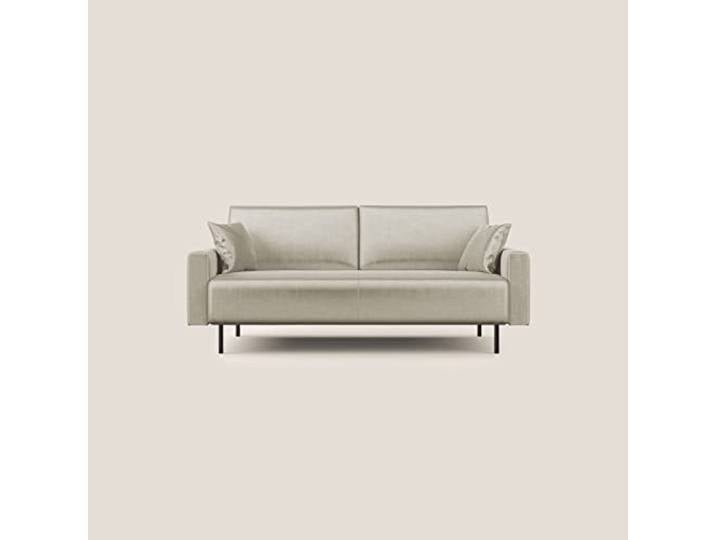 Divani.Store Arthur Sofa, Samt, Creme, 170 cm