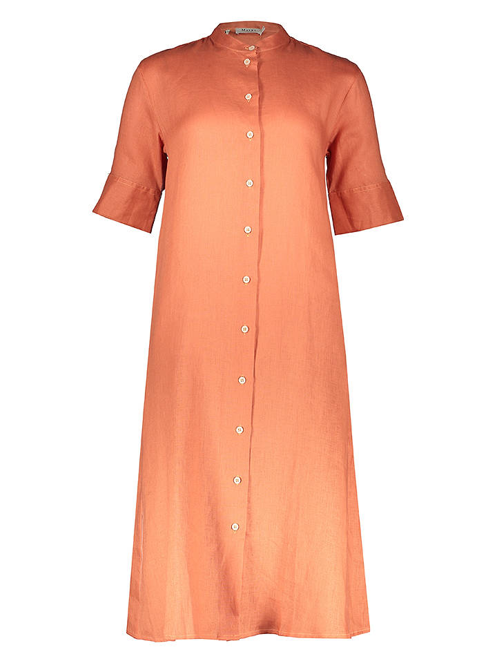 Maerz Muenchen Leinen-Kleid in Orange - 38