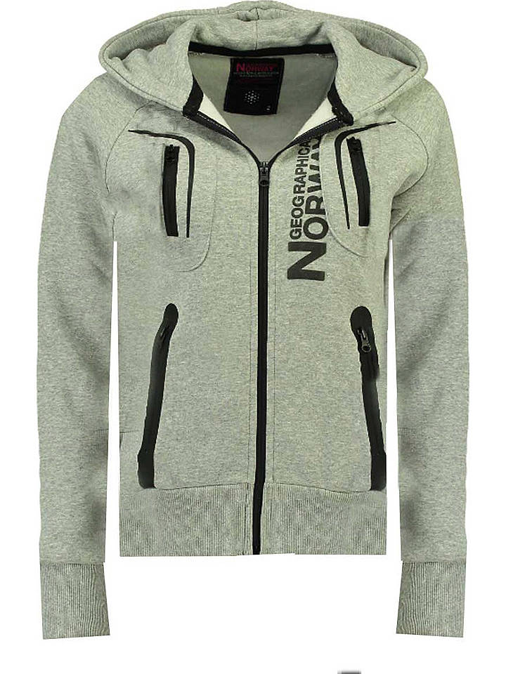 Geographical Norway Sweatjacke "Gosepha" in Grau - S