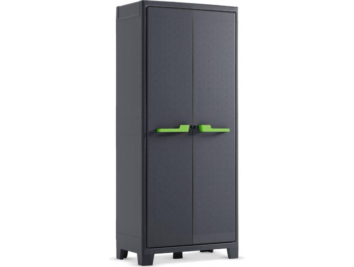 Keter Lagerschrank mit Einlegeböden Moby Graphitgrau 182 cm