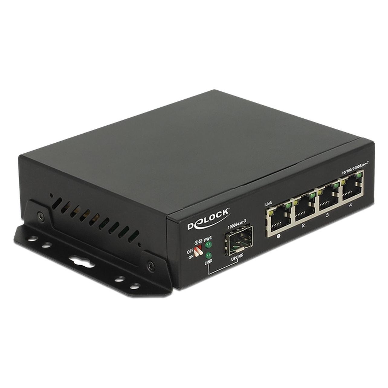 Delock Gigabit Ethernet Switch 4 Port + 1 SFP (4 Ports) (87704)