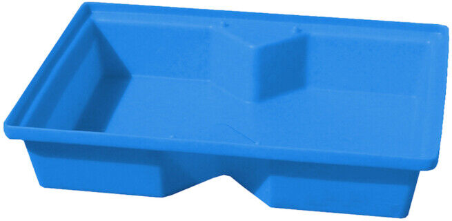 Bac de rétention PE avec grille pour petits récipients 100x60,5x20cm, 63 litres ; emtez (ST60B)