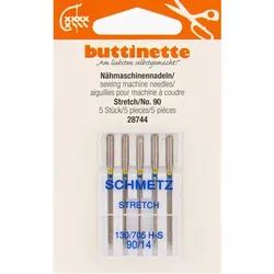 buttinette Nähmaschinennadeln "Stretch", Stärke: 90, Inhalt: 5 Stück