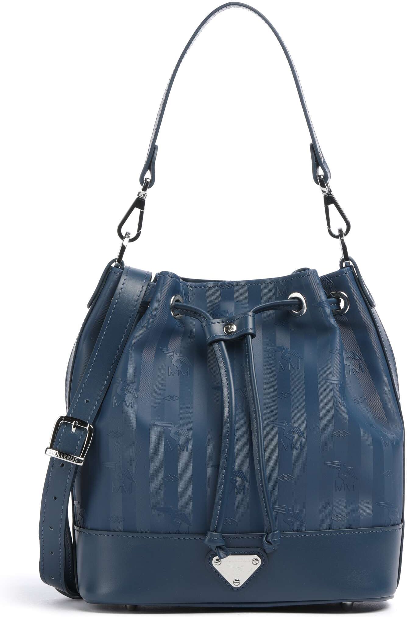Maison Mollerus Vinerus Sion Bucket Handtasche, blau