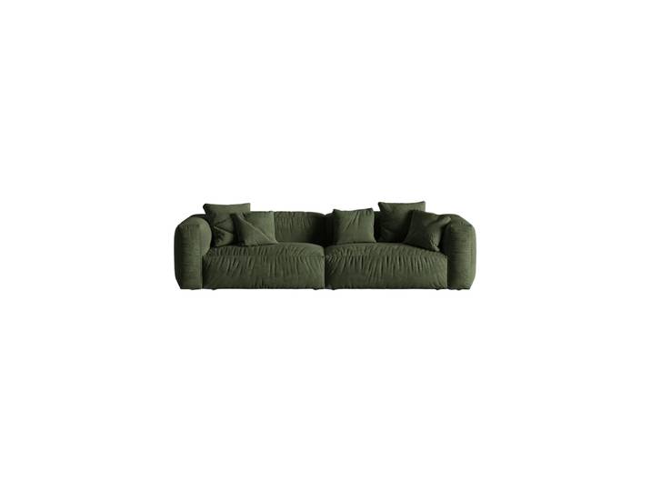 Modulares 4-Sitzer Design Sofa „Martina“ Samt Grün Micadoni