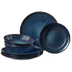 Ritzenhoff & Breker Tafelservice Milla 8tlg. Steingut Blau