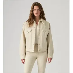 Levi's für Damen. A4435-0087 90er Jahre Sherpa Trucker Jacke beige (L), Lässig, Baumwolle