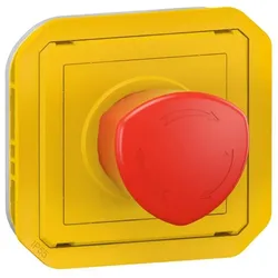 Legrand 069549L Plexo New Einsatz NOT-AUS Taster 3A, 1/4 Drehung, IP 55, IK 07