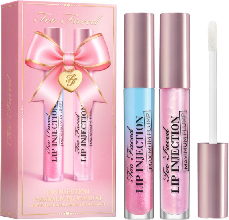 Too Faced Holiday Lip Injection Maximum Plump Lip Gloss Duo coffret cadeau