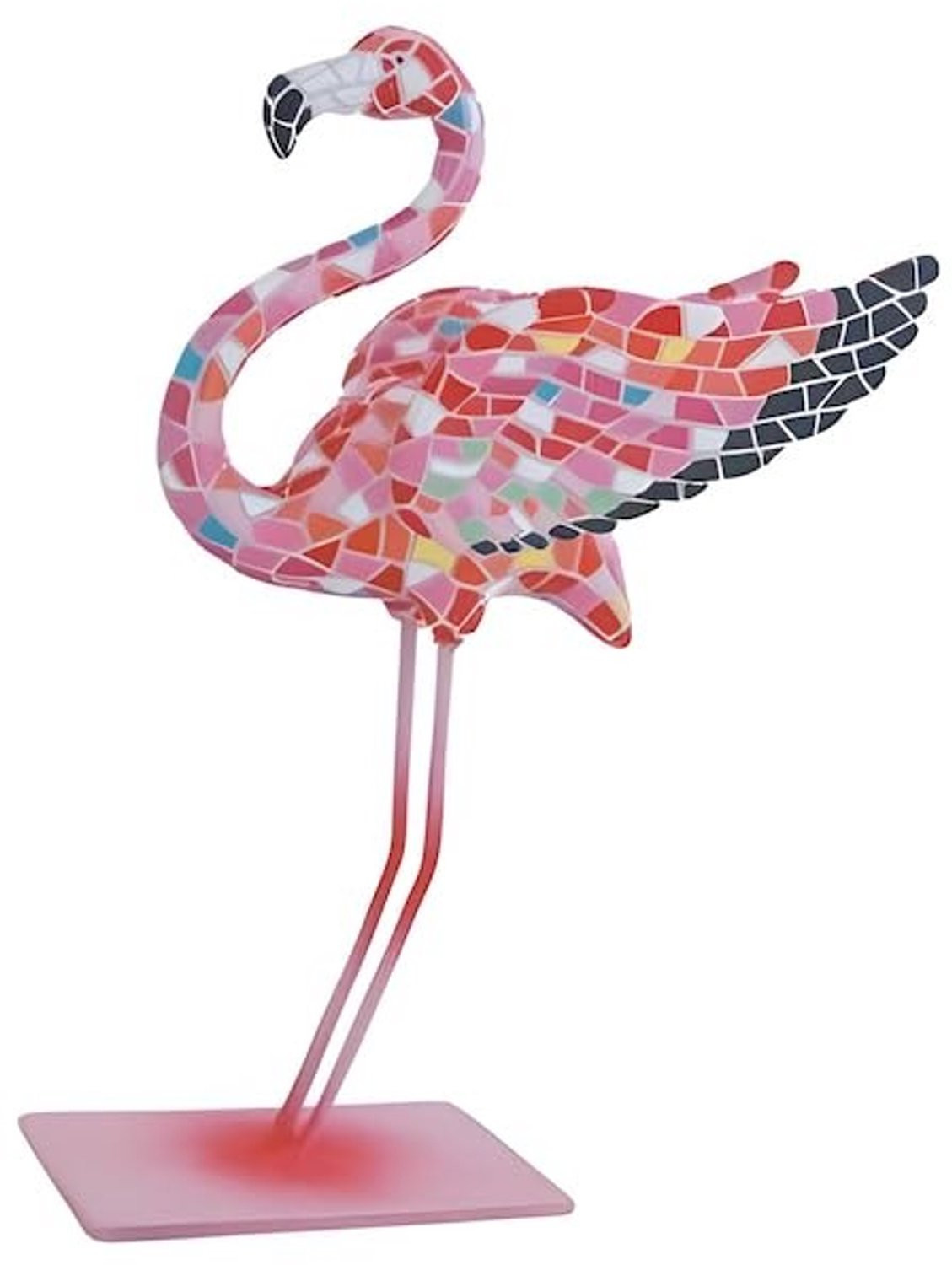 Mozaïek Flamingo Beeld Goud 11cm