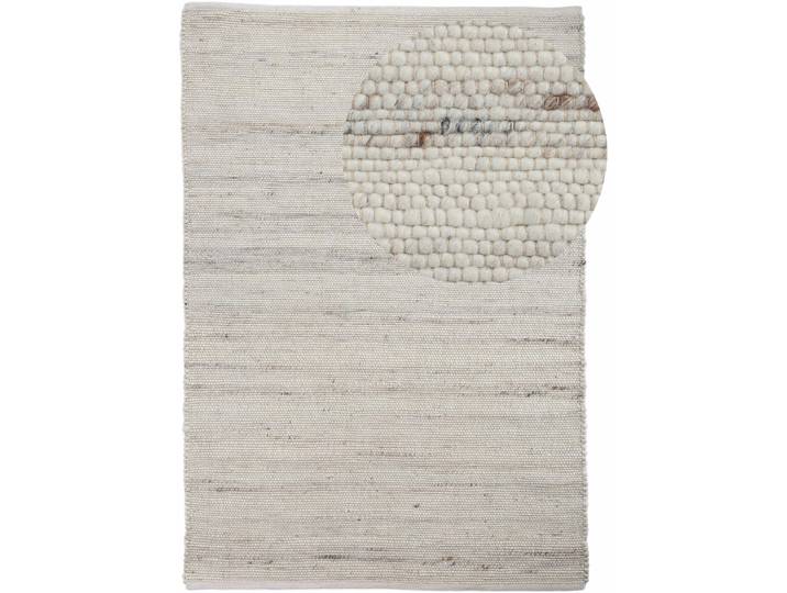 Wollteppich CARPETFINE Passau Handwebteppich , beige (creme), B:80cm H:10mm L:150cm, Jute, Wolle, Teppiche, Wollteppich, Naturfaser, Wolle, handgewebter Wendeteppich, Schlafzimmer, Wohnzimmer
