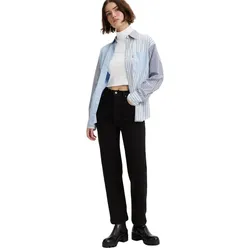 Levi’s Ribcage - Schwarze Ankle Jeans mit geradem Bein-W24 / L27