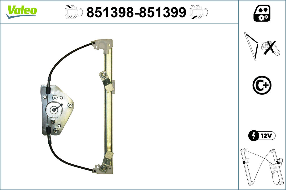 Valeo Fensterheber 851398 Hinten Links Für Mini