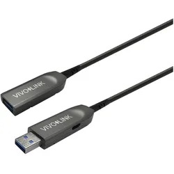 Vivolink PROUSB3AAF30 USB Kabel 30 m 3.2 Gen 1 (3.1 Gen 1) USB A Schwarz (USB 3.2 Gen 1), USB Kabel