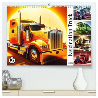Faszination Truck: KI-Designs von Lack und Leistung (hochwertiger Premium Wandkalender 2026 DIN A2 quer), Kunstdruck in Hochglanz