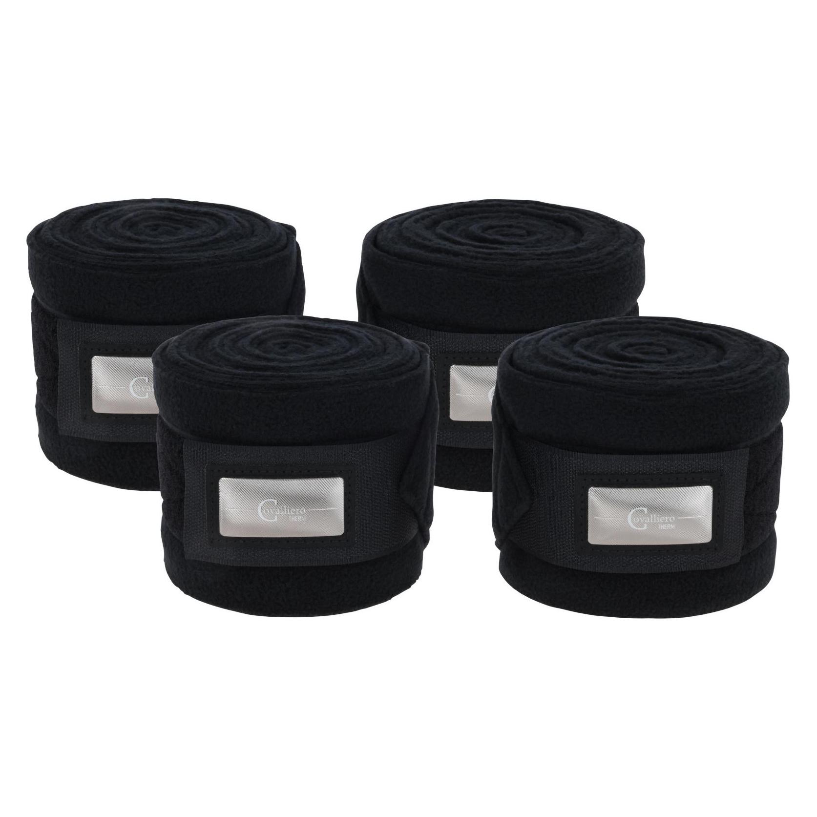 Kerbl Fleecebandagen CovallieroTherm 4 Stück, schwarz (3228245)