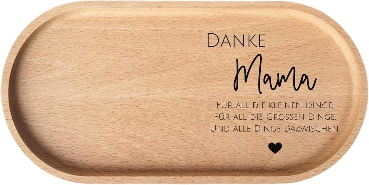 Bamix handmixer Ovaal Houten Dienblad - Personaliseerbaar - Dank Mama