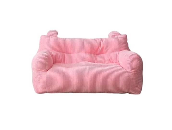 Xumh2024-3 Sitzsack Doppelter Lazy-Sofa-Sitzsack for kleine Wohnzimmer-Liege-Loungesessel(Pink)