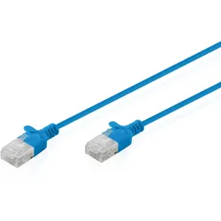 DIGITUS CAT 6 U-UTP Slim Patchkabel, 5m, Schwarz Länge 5m, Schwarz