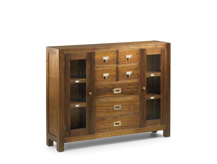 Console en bois marron L 115 cm