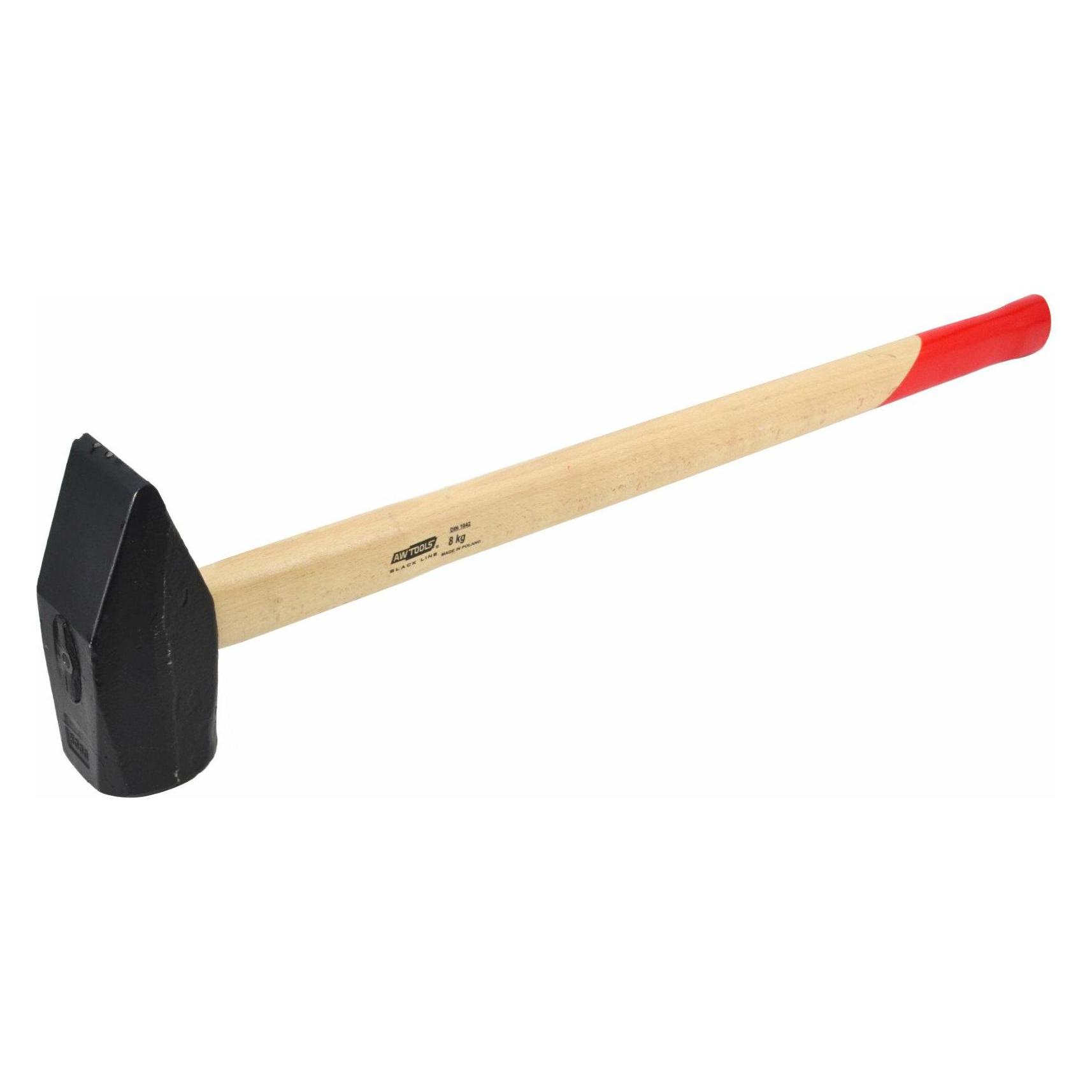 Awtools Młotek Kowalski 8,0 kg Trzonek Drewniany Black Line (8080 g) (5903678609160)